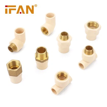 Odolný plastový materiál CPVC trubková armatura