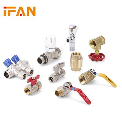 Snadno ovladatelné mosazné kulové ventily