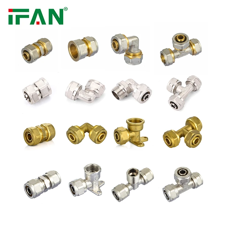 Instalatérské materiály 16-32 MM PEX Brass Compression Fittings